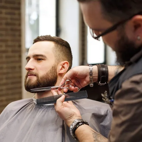 Miniatura 6 de Fcysy Tijeras de peluquería profesionales de 6 pulgadas, tijeras de corte de pelo con peine, tijeras de pelo de salón para hombres, mujeres
