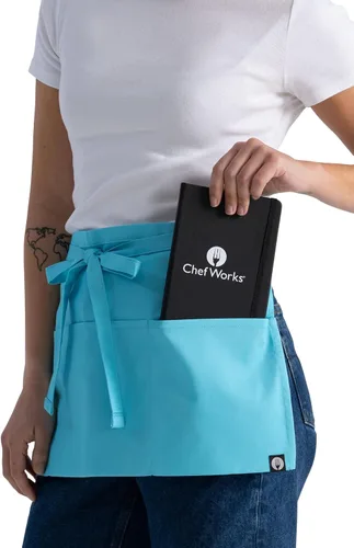 Miniatura 4 de Chef Works Delantal de camarera unisex Turquesa