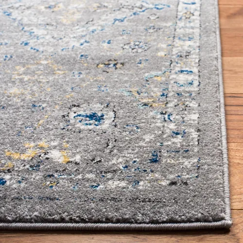 Miniatura 4 de SAFAVIEH Evoke Collection EVK224G - Alfombra decorativa bohemia y oriental que no desprende pelusa, para sala de estar y dormitorio, 2 pies 2