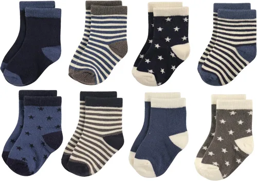 Miniatura 4 de Hudson Baby - Calcetines de algodón para bebés recién nacidos y Terry para niñas bebés