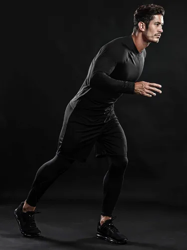 Miniatura 5 de DRSKIN - Camisas de compresión para hombre, manga larga, paquete de 4, 3, 2 o 1 unidades, camisas de entrenamiento deportivo, capa base atlética
