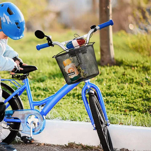 Miniatura 6 de Cesta de Bicicleta para Niños ANZOME, Cesta de Bicicleta para Niños y Niñas, Cesta de Bicicleta de Alambre de Metal Impermeable para Niños, Adecuada