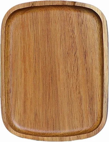 Miniatura 9 de Soporte de cuchara de madera de acacia de 5.9 pulgadas para estufa, soporte rectangular liso para cuchara de madera para encimera de cocina con pies