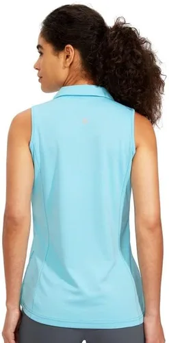 Miniatura 3 de Viodia Camiseta de golf sin mangas para mujer, con cremallera, de secado rápido, camisetas polo para mujer, ropa de golf