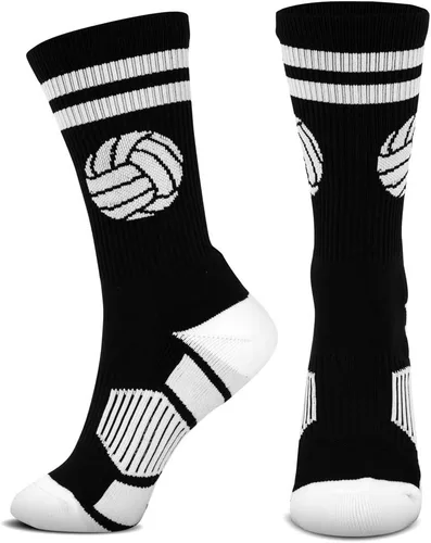 ChalkTalkSPORTS Calcetines tejidos de voleibol a media pierna Pelota clásica Varios colores y tamaños