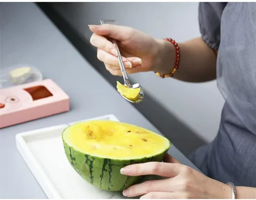 Miniatura 2 de Juego de 8 cucharas doradas para postre de frutas, 8 cucharas de té de acero inoxidable para postre café, helado, pastel de frutas para el hogar