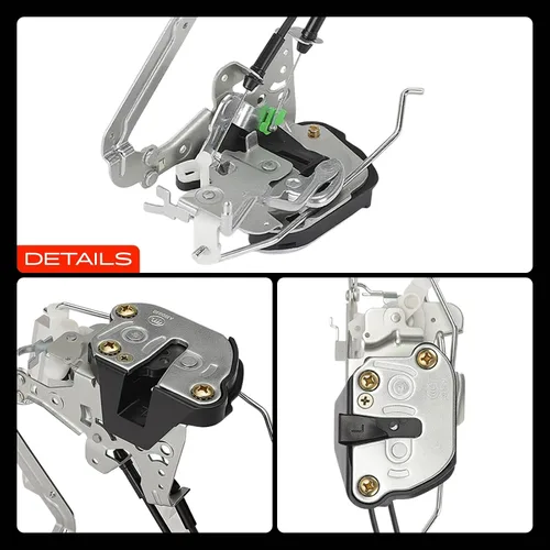 Miniatura 9 de A-Premium Actuador de pestillo de bloqueo de puerta delantera izquierda del conductor compatible con Toyota Sequoia 2001-2007, Tundra 2004-2006