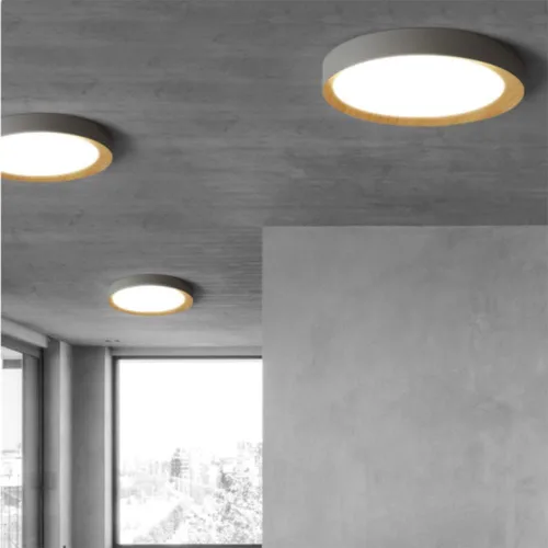 Miniatura 4 de Lámpara de techo LED de atenuación continua con control remoto regulable lámpara de techo LED creativa simple luz plana moderna accesorio de montaje