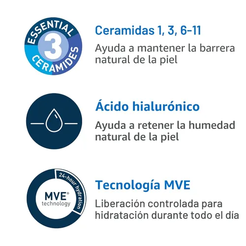 Miniatura 6 de CeraVe Gel hidratante ultraligero, gel hidratante facial para hombres y mujeres con ceramidas, niacinamida, ácido hialurónico, sin fragancia, sin