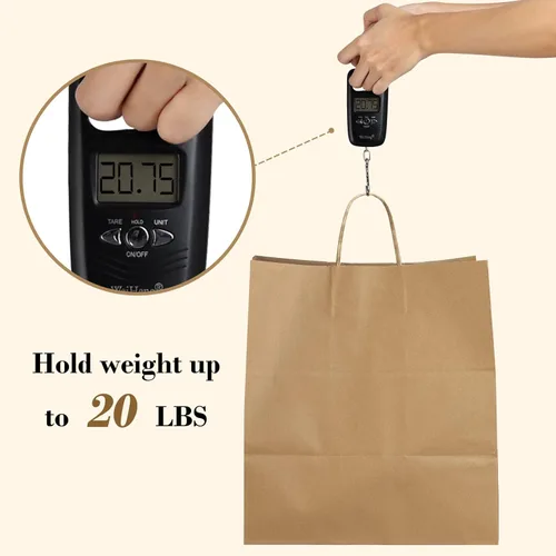 Miniatura 2 de BagDream Bolsas de papel kraft de 14 x 10 x 15.75 pulgadas, bolsas de regalo de papel ultra anchas grandes con asas para llevar, fiestas, compras