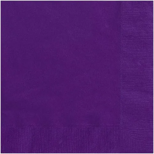 Servilletas de papel morado oscuro, paquete de 20, perfectas para fiestas, cumpleaños, bodas, vacaciones y eventos especiales