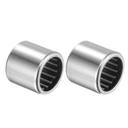 Miniatura 19 de uxcell Rodamientos de agujas SCE65 Diámetro de 3/8 pulgadas Diámetro 9/16 pulgadas OD 5/16 pulgadas de ancho de acero cromado extremo abierto 2pcs