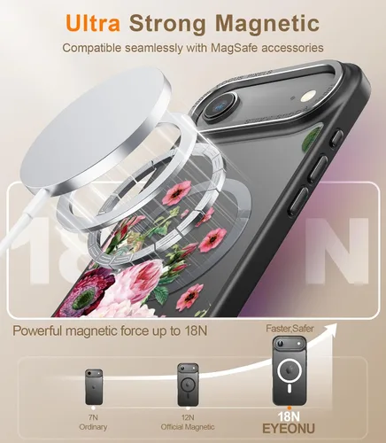 Miniatura 237 de Goodon para iPhone 15 Pro Max con protector de pantalla de privacidad, compatible con Magsafe, funda translúcida mate a prueba de golpes - Linda