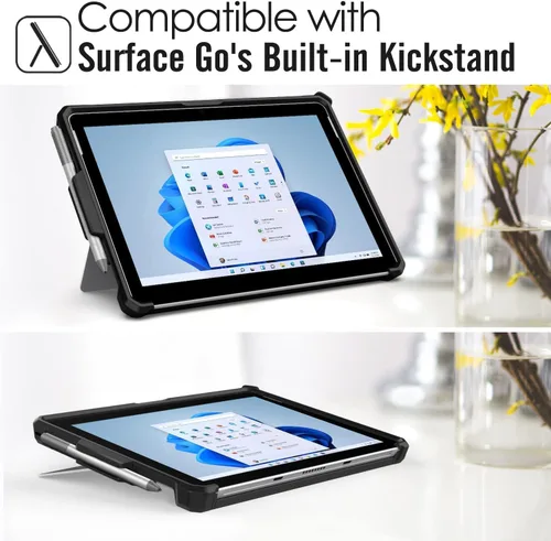 Miniatura 4 de MoKo Funda compatible con Microsoft Surface Go 4 / Surface Go 3 / Surface Go 2 / Surface Go Funda protectora todo en uno con soporte para bolígrafo