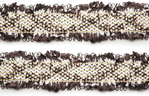 Miniatura 13 de CRAFTMEMORE Cinta de encaje de tweed de lujo, adornos de tela bordados, apliques bordados, manualidades de costura para disfraces