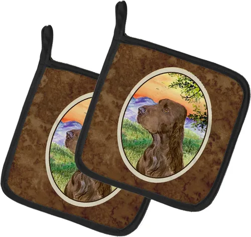 Miniatura 304 de Caroline's Treasures SS8617PTHD - Juego de soportes para ollas de cocina resistentes al calor, almohadillas calientes para horno para cocinar, Husky