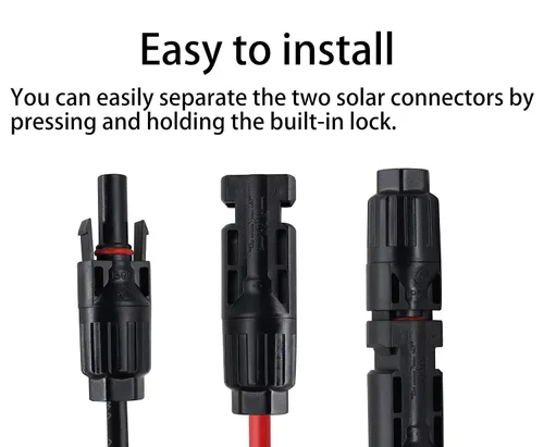 Miniatura 5 de Cable 10AWG MC-4 a EC-5 Adaptador de panel solar a cable de alimentación EC5 hembra, cable de carga EC5 a batería de litio para batería