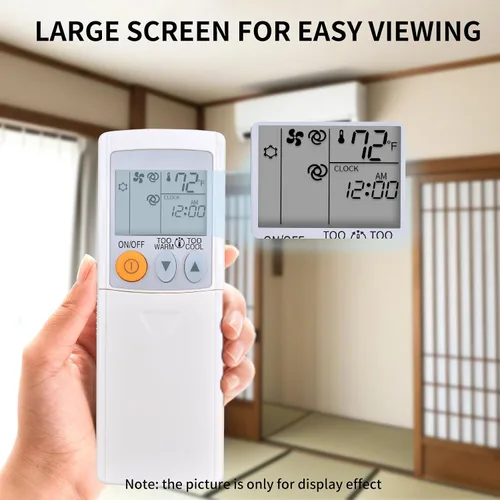 Miniatura 4 de Repuesto para Mitsubishi Electric Mr Slim Mini Split Aire Acondicionado Mando a Distancia MSY-GL18NA-U1 MUY-GL18NA, Fahrenheit Display