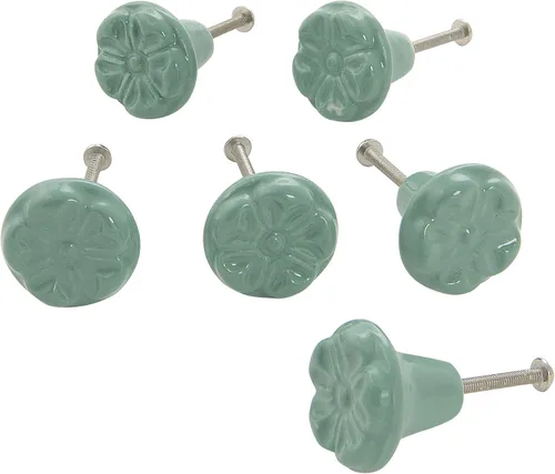 Miniatura 17 de Dritz Home - Manija para puerta de hierro fundido de diseño de aves, Dorado, 47064A