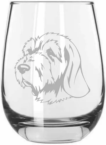 Miniatura 558 de Sakhalin Husky Dog - Copa de vino grabada personalizada de 15.25 onzas sin tallo
