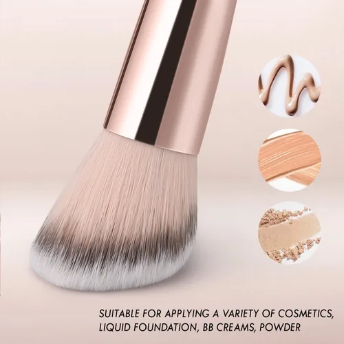 Miniatura 2 de KINGMAS Brochas de maquillaje de doble punta y brocha de base plana