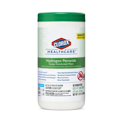 Miniatura 12 de Toallitas limpiadoras orgánicas con peróxido de hidrógeno Clorox Saalfeld tamaño L: 6.75 x 9 pulgadas (paquete de 570 unidades, 30824SPG 30824), 1