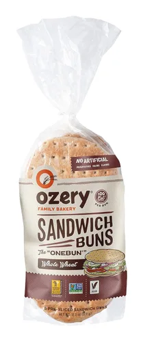 Miniatura 6 de Ozery Bakery, MultiGrain OneBun, pan de pita fino precortado, 21 onzas, paquete de 6