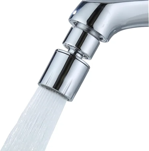 Aireador de grifo giratorio (pesado), cabezal de grifo rociador de doble función de 2 flujos, aireador de fregadero de cocina giratorio de gran