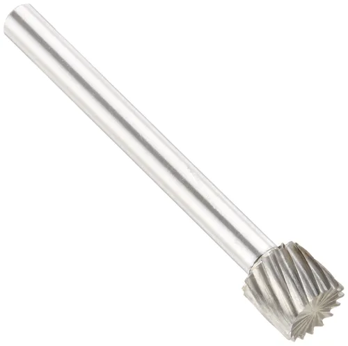 Miniatura 94 de Drill America SA-1 Rebaba de carburo/lima giratoria cilíndrica de doble corte para amoladora de troquel de 1/4" de diámetro x 5/8" de longitud