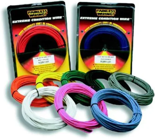 Miniatura 6 de PAINLESS 70817 14GA AZUL TXL ALAMBRE/YLW STR (50')