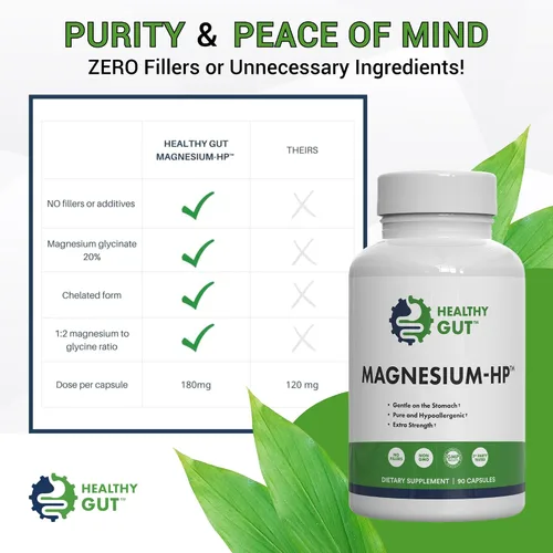 Miniatura 4 de Magnesio intestinal saludable HP Paquete de 90 porciones + Gut saludable Gut HCL Guard+ 60 porciones