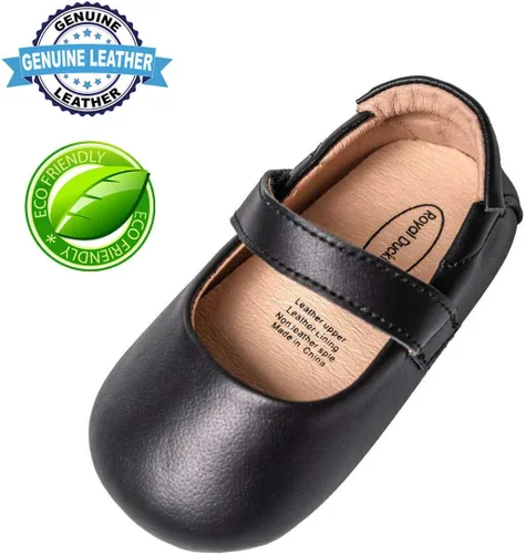 Miniatura 3 de Zapatos de bebé de cuero genuino para niñas y niños pequeños Mary Jane Zapatos de caminar Prewalker princesa vestido de boda zapatos zapatos
