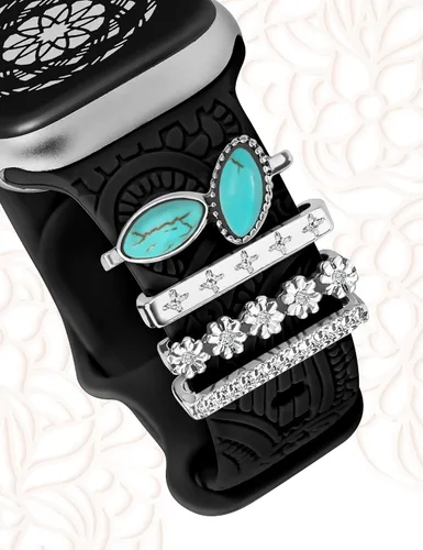 Miniatura 2 de Anillos decorativos compatibles con correas de Apple Watch de 1.654 pulgadas, 1.614 pulgadas, 1.575 pulgadas, 1.496 pulgadas, 1.732 pulgadas, 1.732