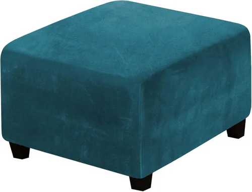 Miniatura 48 de H.Versailtex. - Funda de terciopelo elástico ajustable, rectangular, para taburete o caja de almacenamiento,1 pieza, elástica, ajustable