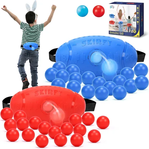 Miniatura 9 de Skirfy Juegos de fiesta al aire libre para niños y adultos, juego de pelota agitadora con 40 bolas, divertidos juguetes para interiores
