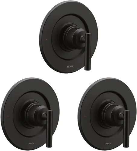 Miniatura 11 de Moen Gibson T2901BN - Mango de ducha moderno cromado Posi-Temp con equilibrio de presión, solo recorte, requiere válvula, T2901BN Níquel cepillado