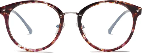 Miniatura 7 de SOJOS Lentes de lectura de luz azul redondos estilo retro TR90 para mujeres y hombres. Lentes para computadoras. Gafas de protección contra la luz