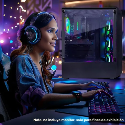 Miniatura 5 de STGAubron Computadora de escritorio para videojuegos, Intel Core i5-13400F de 13ª generación hasta 4.6G, GeForce RTX 3050 6G, 16G DDR4, 512G SSD