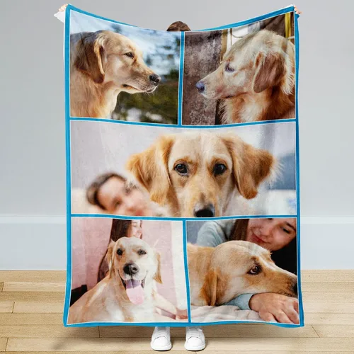 Miniatura 16 de Manta personalizada con imagen, manta personalizada, regalos para cumpleaños, Navidad, boda, manta de fotos personalizada, regalos de pareja para 8