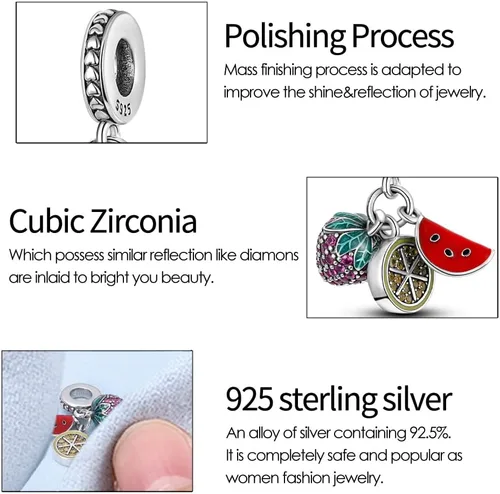 Miniatura 78 de KUNSIR Los abalorios se adaptan a pulseras Pandora para mujer, plata de ley 925, cuentas colgantes de joyería para niñas, dijes de feliz cumpleaños