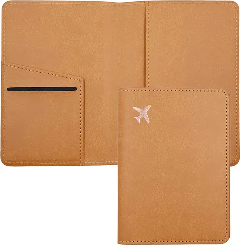Miniatura 14 de Estuche para pasaporte, ranuras para pasaporte, tarjetero para pasaporte y tarjeta de vacunación, bonita funda para pasaporte para mujeres