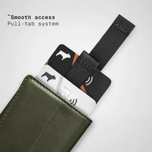 Miniatura 11 de The Frenchie Co. - Cartera - Cartera delgada de piel plegable - Protección de bloqueo RFID con múltiples ranuras para tarjetas y ventana