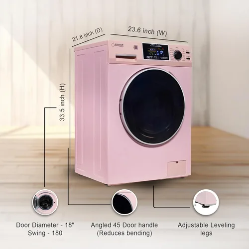 Miniatura 7 de Equator 24" Original 110V CONVERTIBLE Compact Combo Washer Dryer 1.6 cu.ft./15 lbs for Apartment, Condo, RV, Tiny Home & Small Spaces, 1400 rpm PET