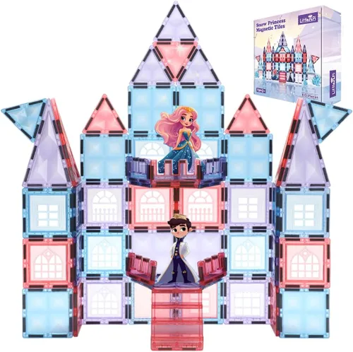 Little Pi Azulejos Magnéticos Frozen Regalos para Niñas de 3 Años Regalos de Cumpleaños para Niñas de 5 Años 4 Años Juguetes de Princesa Azulejos