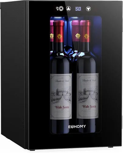 Miniatura 13 de EUHOMY 16 Bottle Wine Cooler Refrigerator, Compressor Wine Fridge with Glass Door, Freestanding Wine Cellar with Digital Temp Control & LED Light