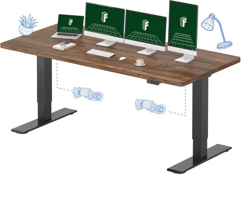 Miniatura 22 de FLEXISPOT Escritorio Eléctrico de Pie de Una Pieza, 60 x 24 Pulgadas Escritorio Ajustable con Superficie Sin Costuras, Ajuste de Altura con Parte
