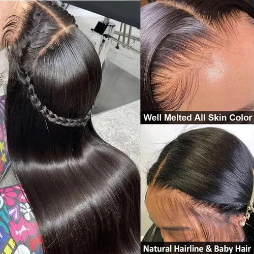 Miniatura 3 de Pelucas de cabello humano con encaje frontal de 13 x 4 pulgadas, pelucas frontales de 13 x 6 pulgadas, pelucas de encaje frontal HD para mujeres
