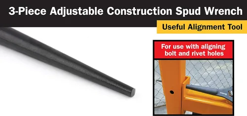 Miniatura 5 de Titan 223 Llave de construcción ajustable, juego de 3 piezas