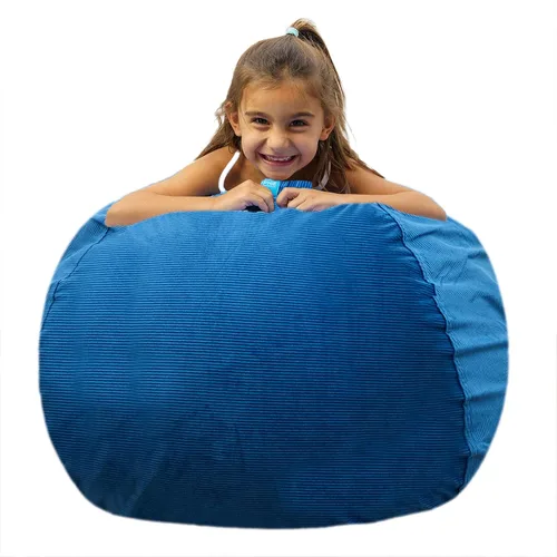 Puf de almacenamiento de animales de peluche, puf para niños, puf para niños, sillas de puf para niños y adolescentes, soporte para animales de