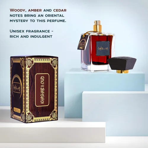 Miniatura 2 de ARABIYAT Khashab & Oud Eau de Parfum – 3.4 fl oz (3.4 onzas) Perfumes de lujo en aerosol árabe para mujeres y hombres Fragancia unisex premium Oud